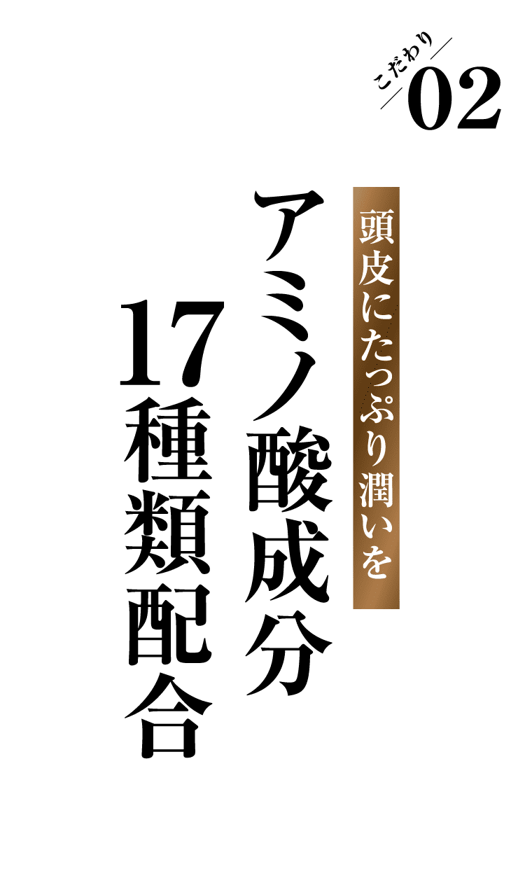 アミノ酸成分17種類配合