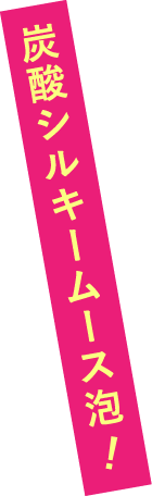 炭酸シルキームース泡