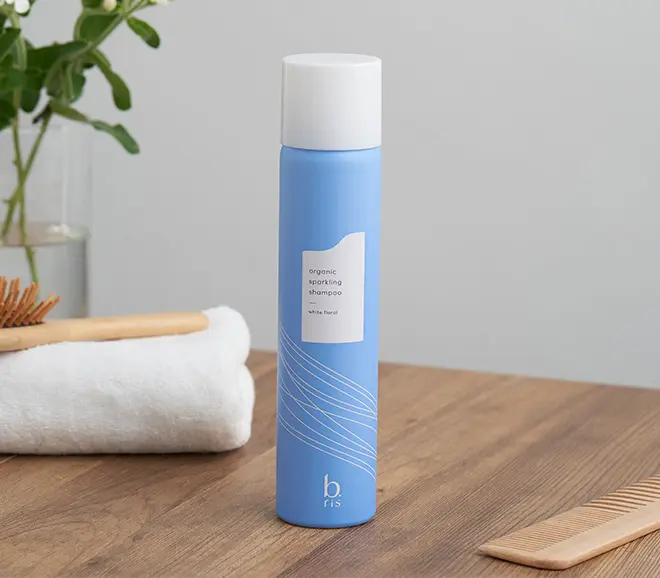 b.ris organic sparkling shampoo│天使のツヤを実現する炭酸 