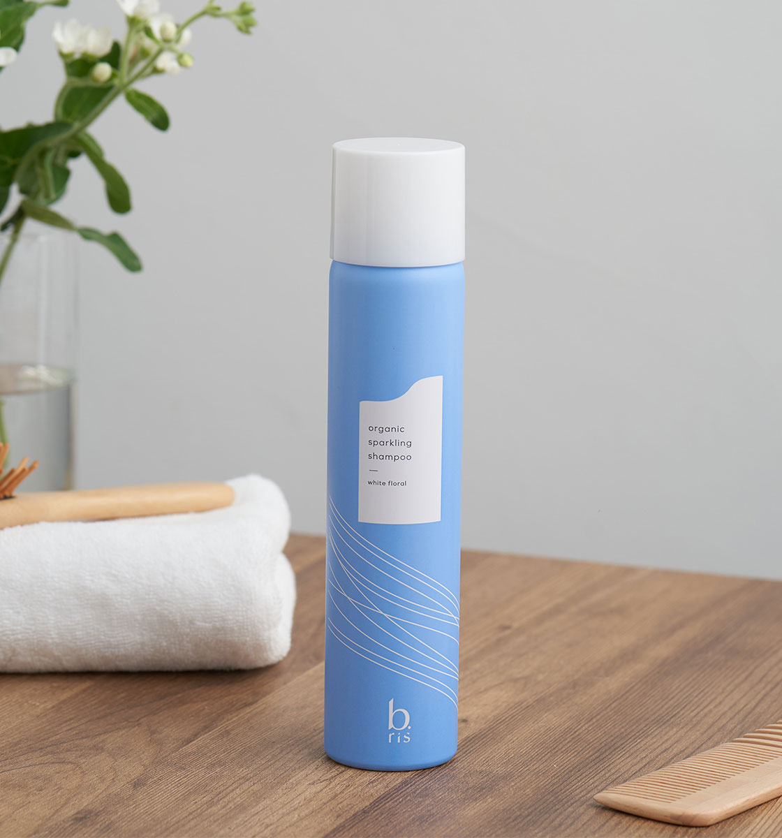 b.ris organic sparkling shampoo│天使のツヤを実現する炭酸  